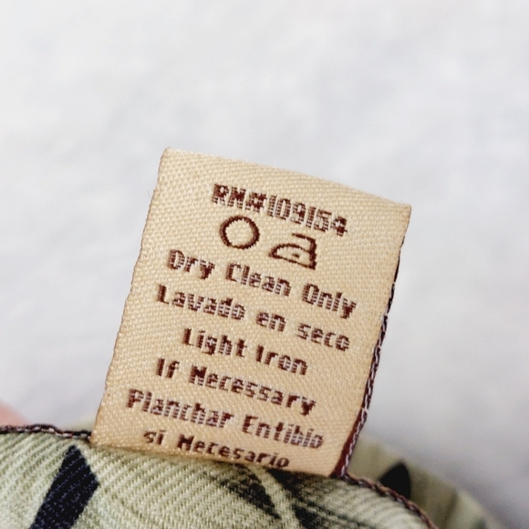 Jamaica Jaxx Hawaiian Camp 100% Silk Black Green Yellow Men's Shirt P6572 - Picture 7 of 8